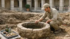 Une fouille sous un musée révèle une mystérieuse structure d’eau au Cabildo
