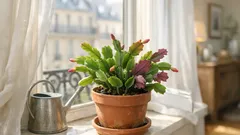 Cactus de Noël qui devient violet : 4 causes fréquentes et les bons gestes pour le faire reverdir